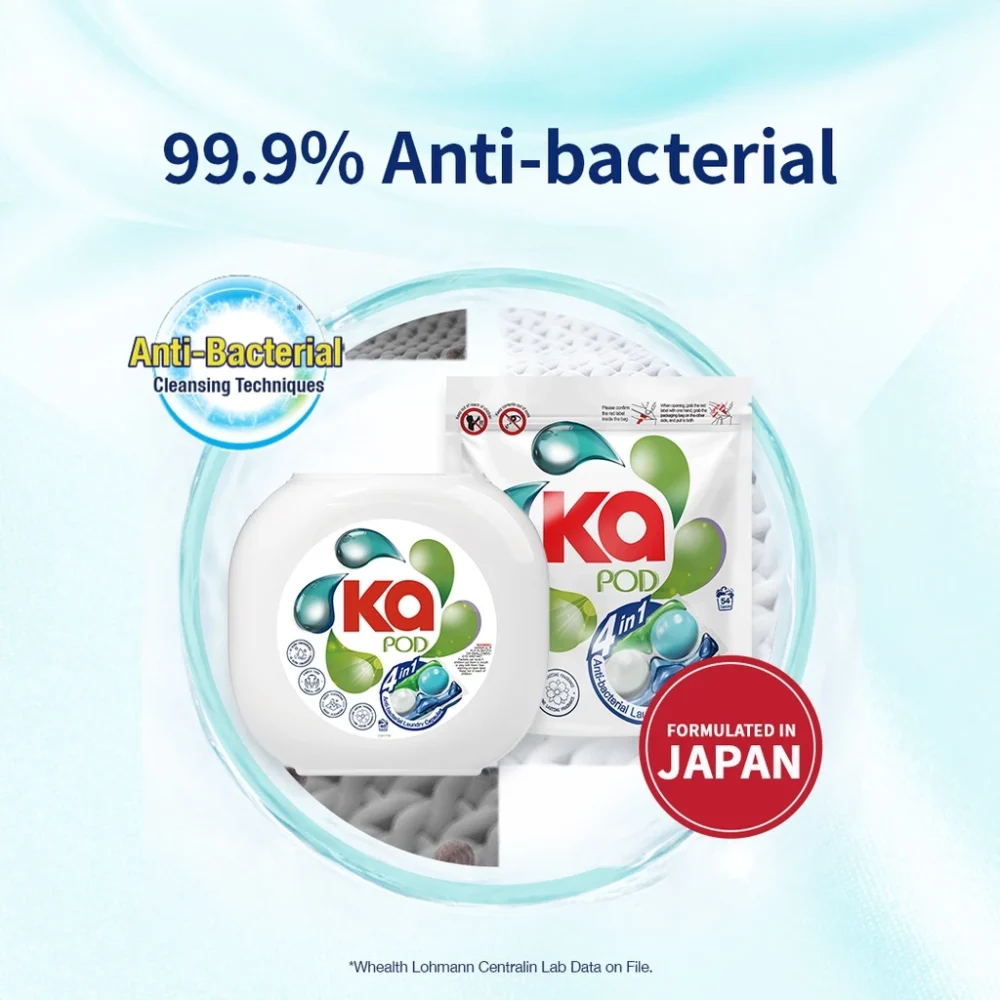 Ka 4in1 Laundry Capsules Refill 54 Pods x 6 Packs - Image 5