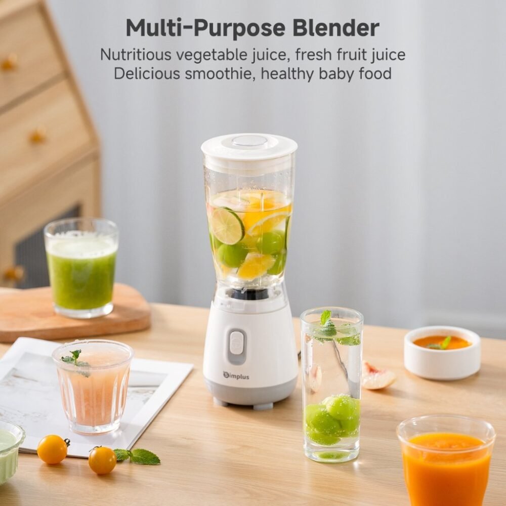 Simplus Multi-functional Blender | 600mL Capacity | 4 304 Stainless Steel Blades | Baby Food | Replacable Blades LLJH004 - Image 7